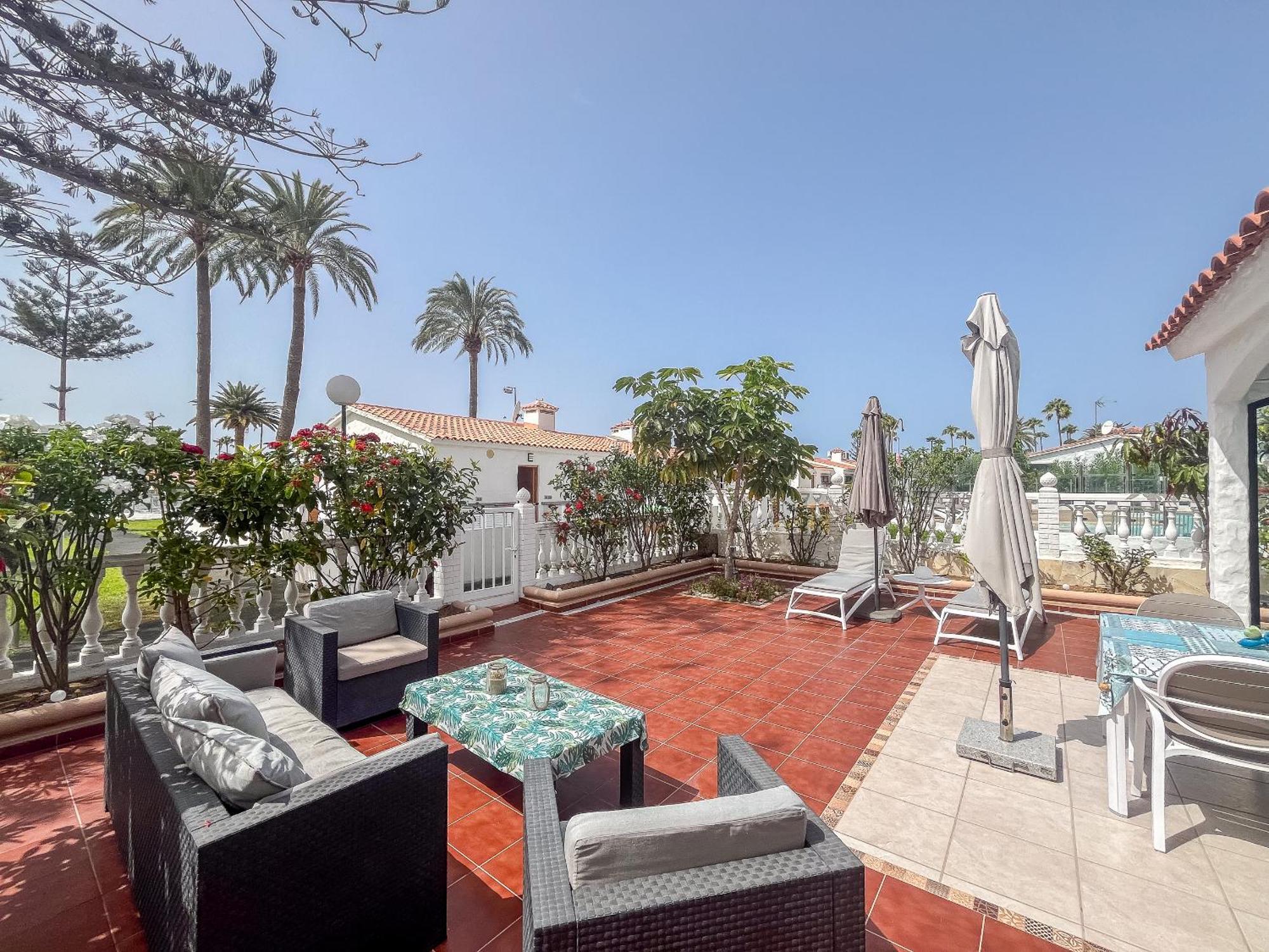Apartamento Santa Barbara Playa del Inglés terraza privada y piscina Maspalomas  Exterior foto