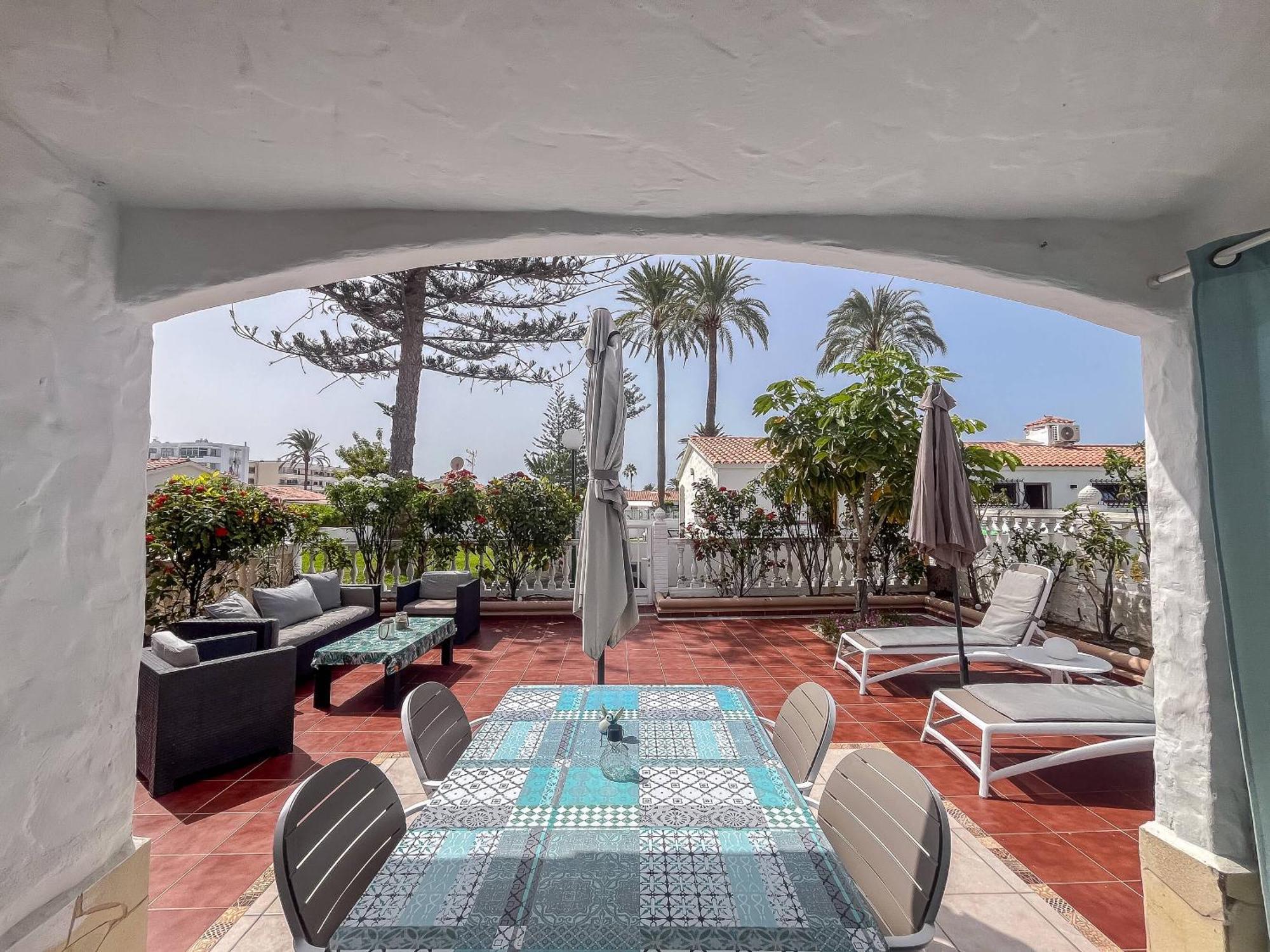 Apartamento Santa Barbara Playa del Inglés terraza privada y piscina Maspalomas  Exterior foto